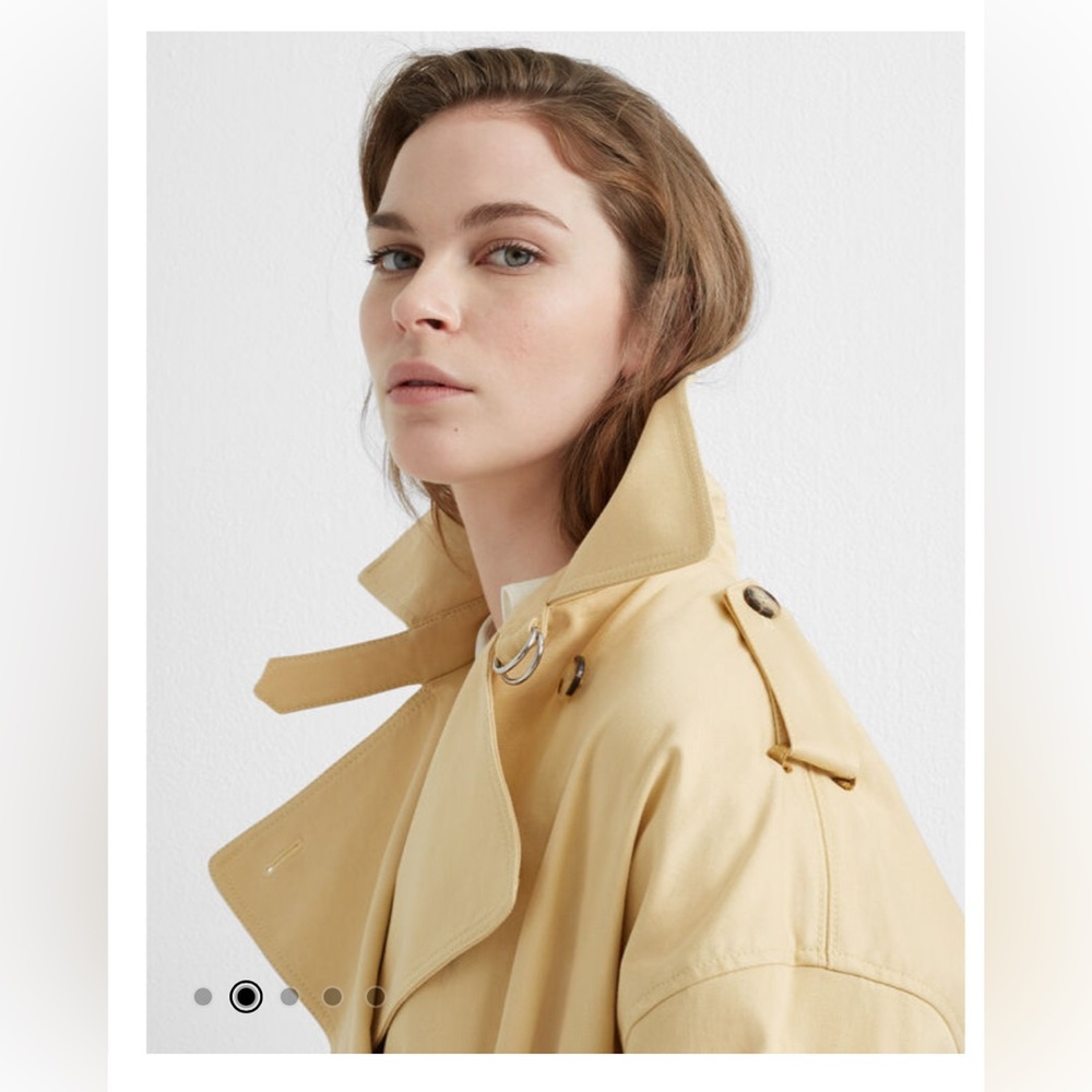 Club Monaco Trench Coat Sz Small - Picture 5 of 11